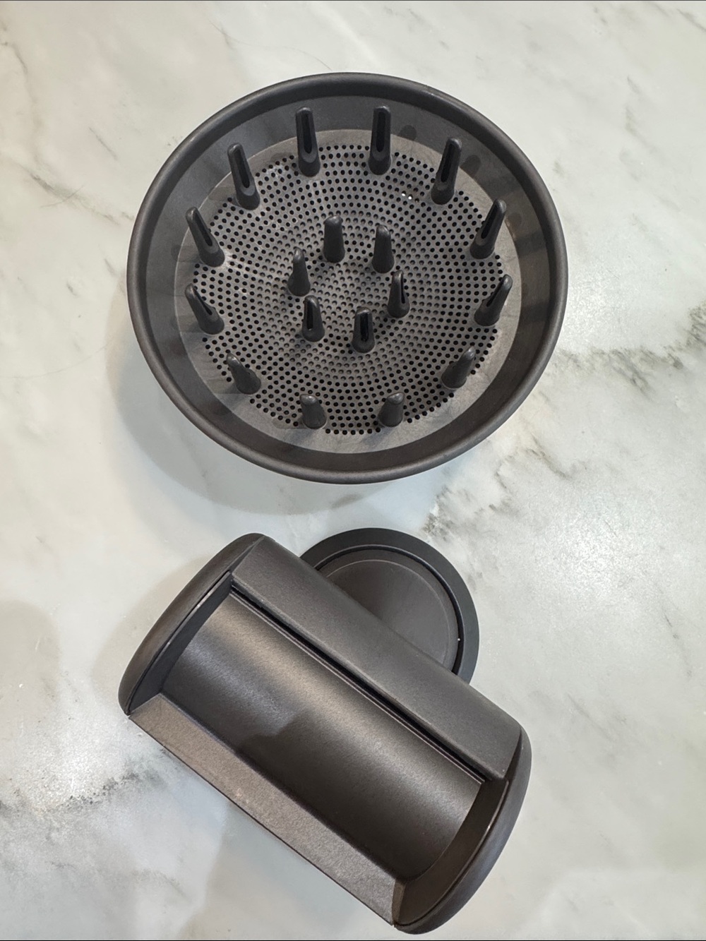 Dyson magnetic Dark Gray Hair Dryer Diffuser and Comb Attachment brand new